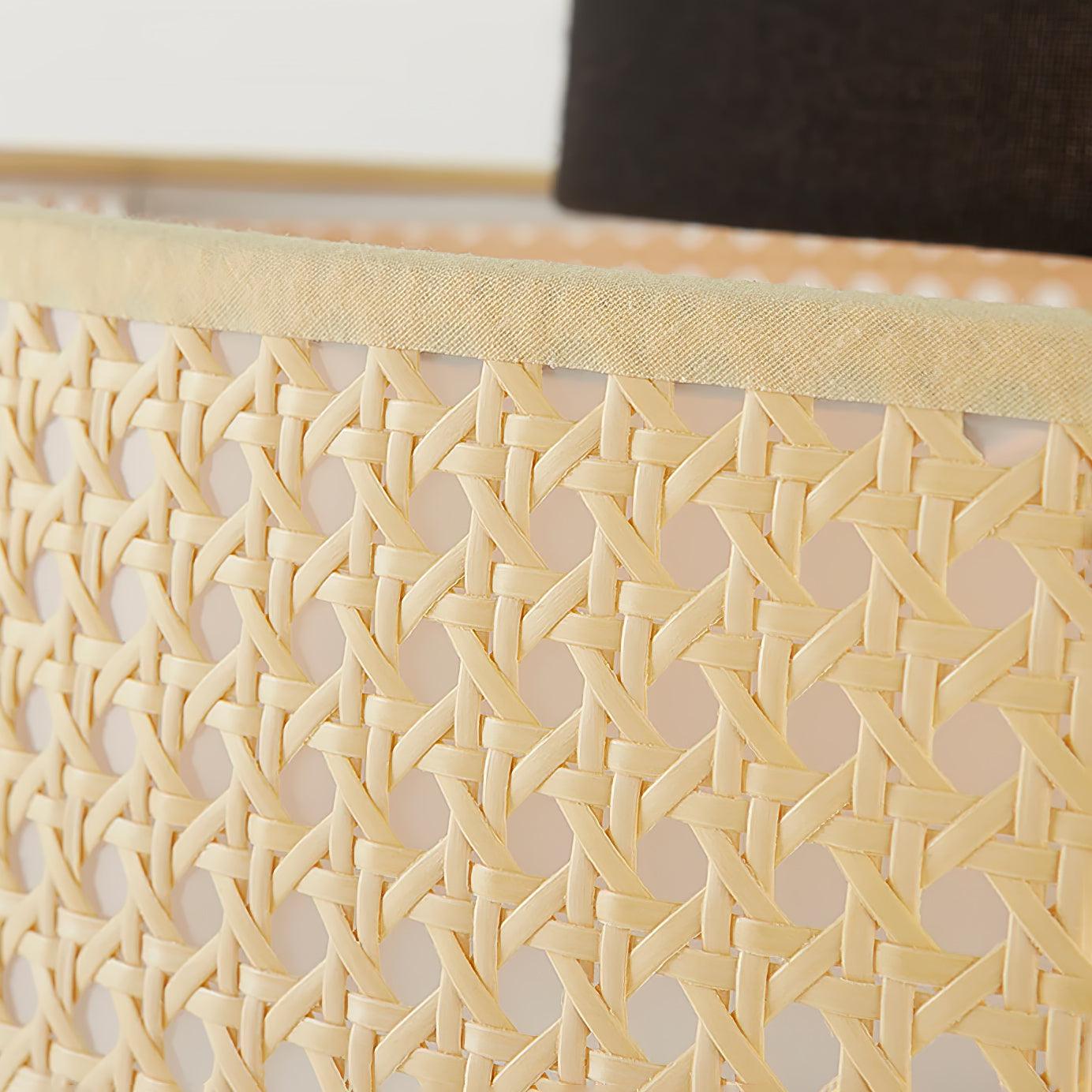 Zerither Rattan Fabric Pendant Light-Neutral Decor