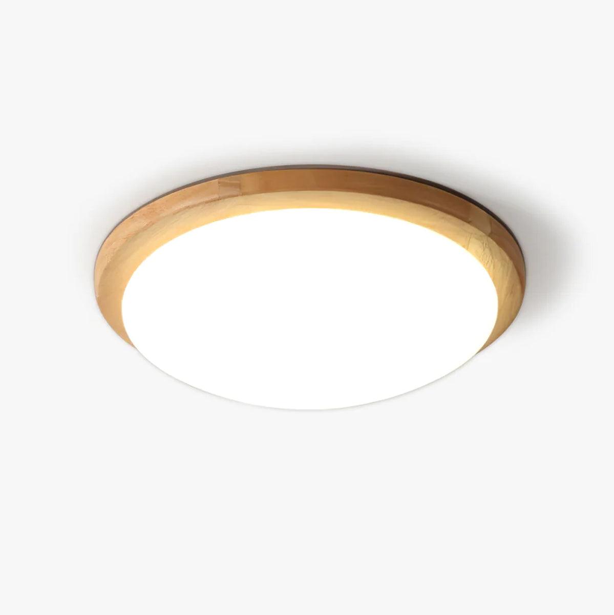 Myshae Modern Minimalist Drum Wood Ceiling Lamp-Neutral Decor