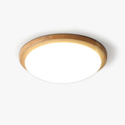 Myshae Modern Minimalist Drum Wood Ceiling Lamp-Neutral Decor
