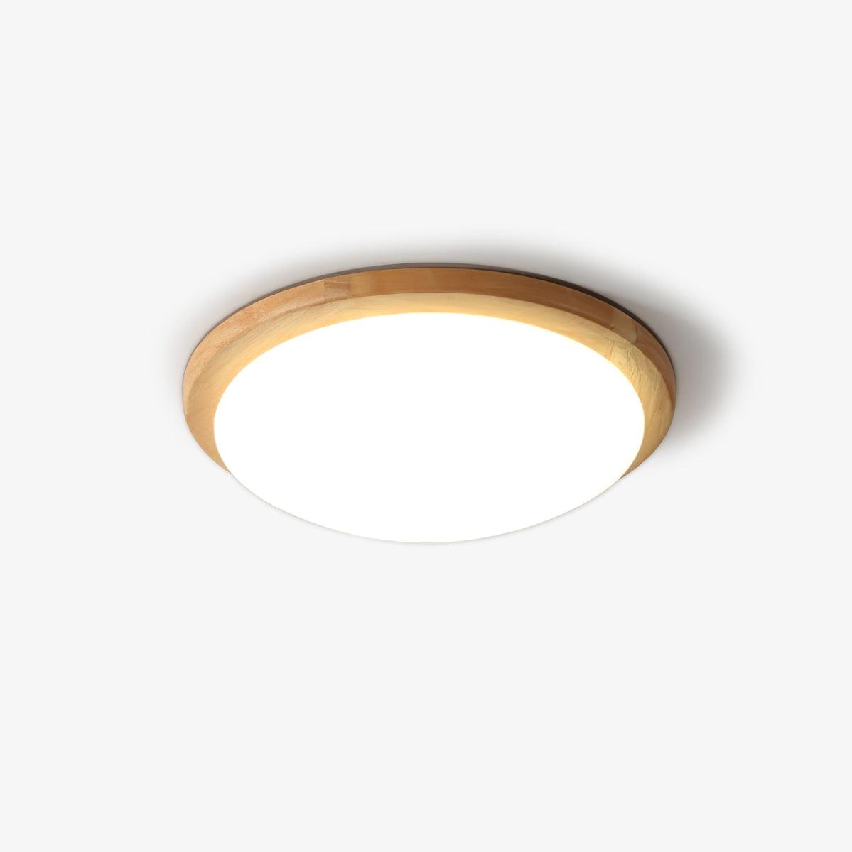 Myshae Modern Minimalist Drum Wood Ceiling Lamp-Neutral Decor