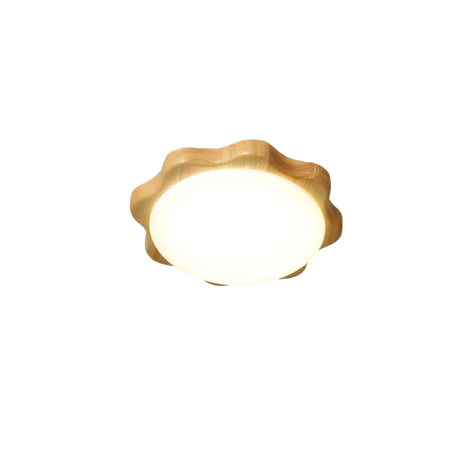 Myshae Modern Minimalist Drum Wood Ceiling Lamp-Neutral Decor