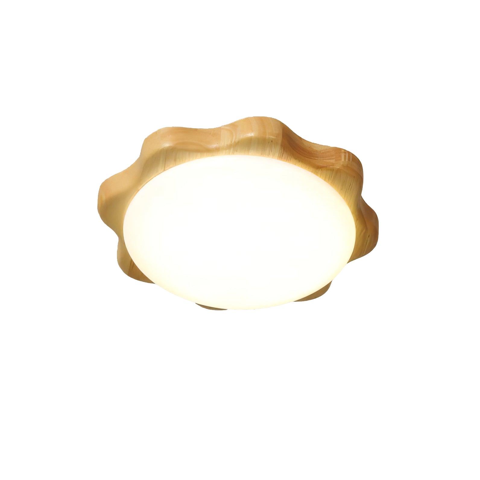 Myshae Modern Minimalist Drum Wood Ceiling Lamp-Neutral Decor