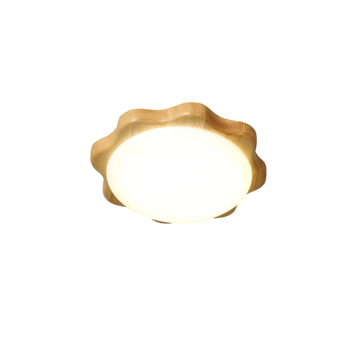 Myshae Modern Minimalist Drum Wood Ceiling Lamp-Neutral Decor