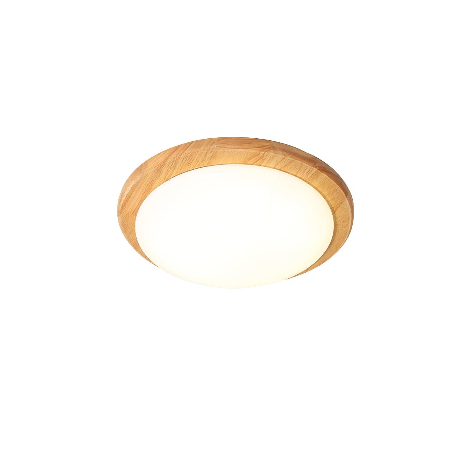 Myshae Modern Minimalist Drum Wood Ceiling Lamp-Neutral Decor