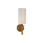 Knight Fabric Glass Wall Lamp-Neutral Decor