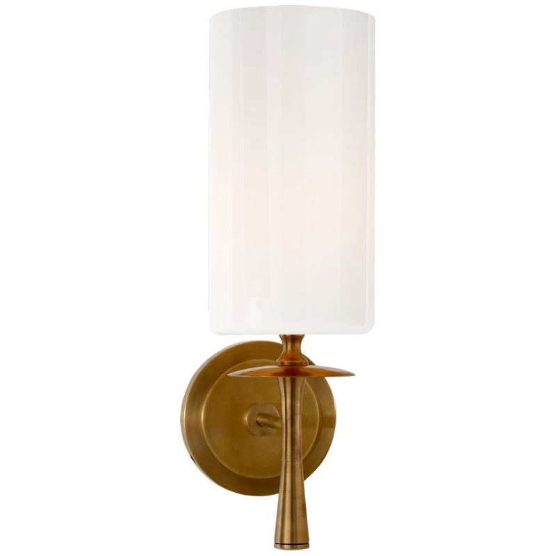 Knight Fabric Glass Wall Lamp-Neutral Decor