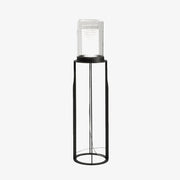 Vega Dual Cylinder Glass Floor Lamp-Neutral Decor