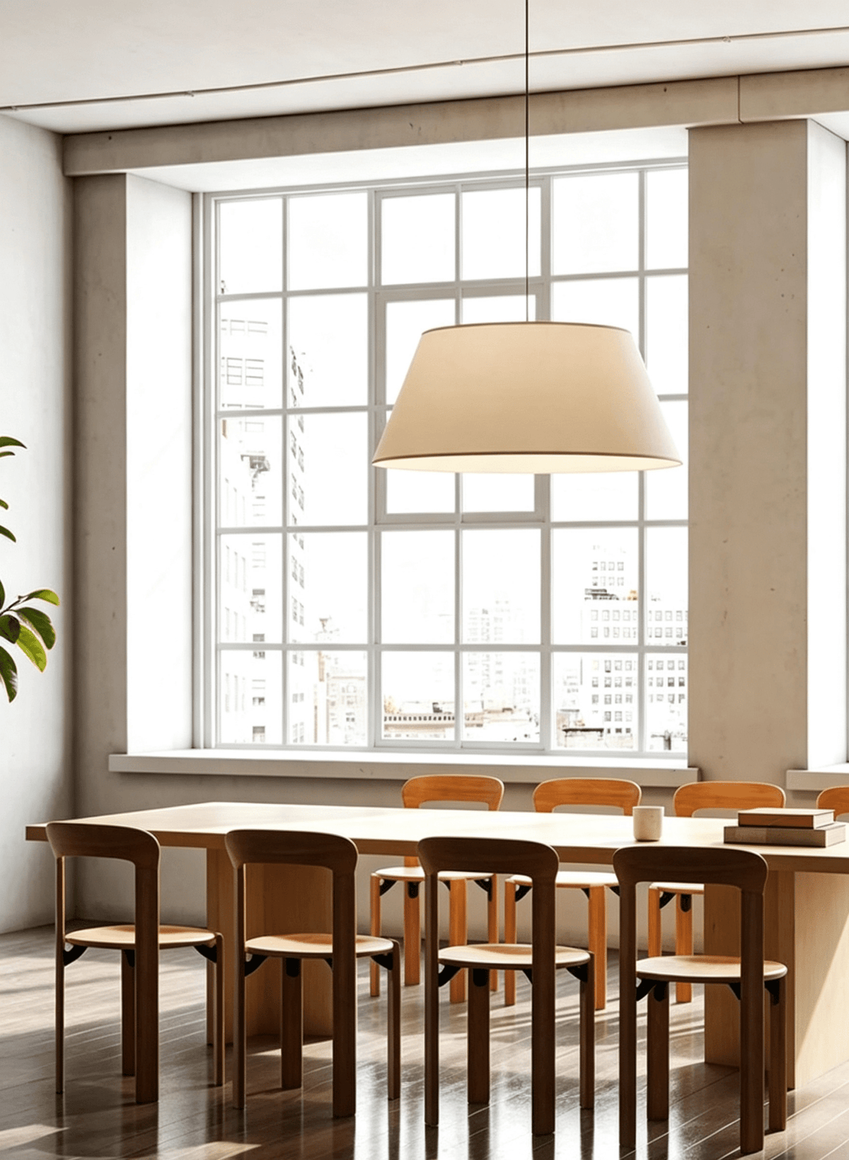 Kestrelwick Tapered Fabric Pendant Light