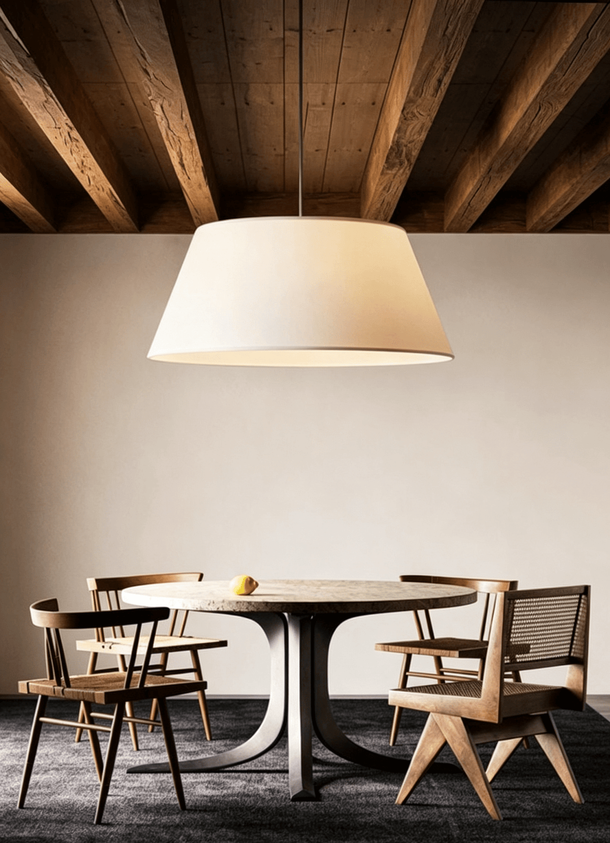 Kestrelwick Tapered Fabric Pendant Light