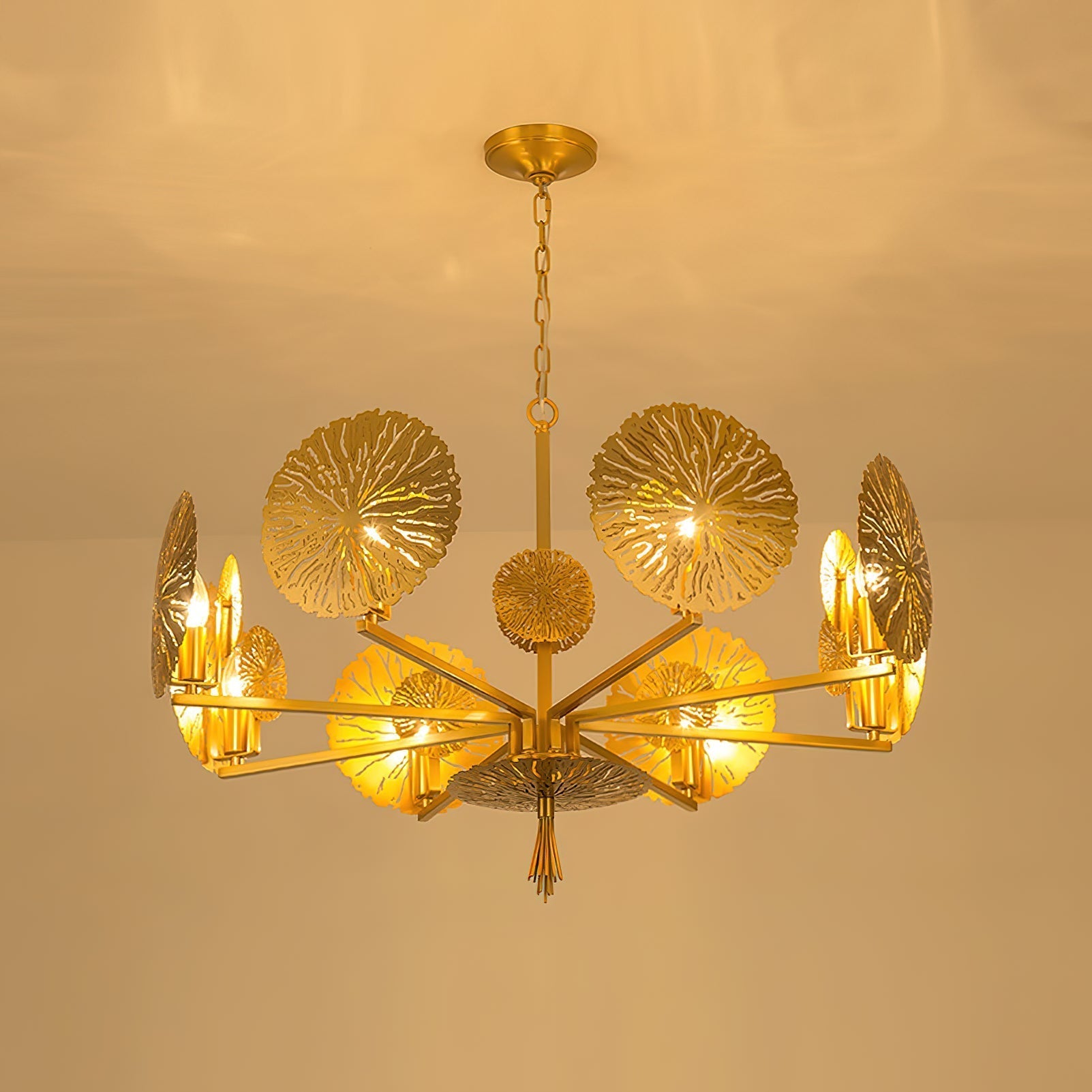 Dandelion Brass Chandelier