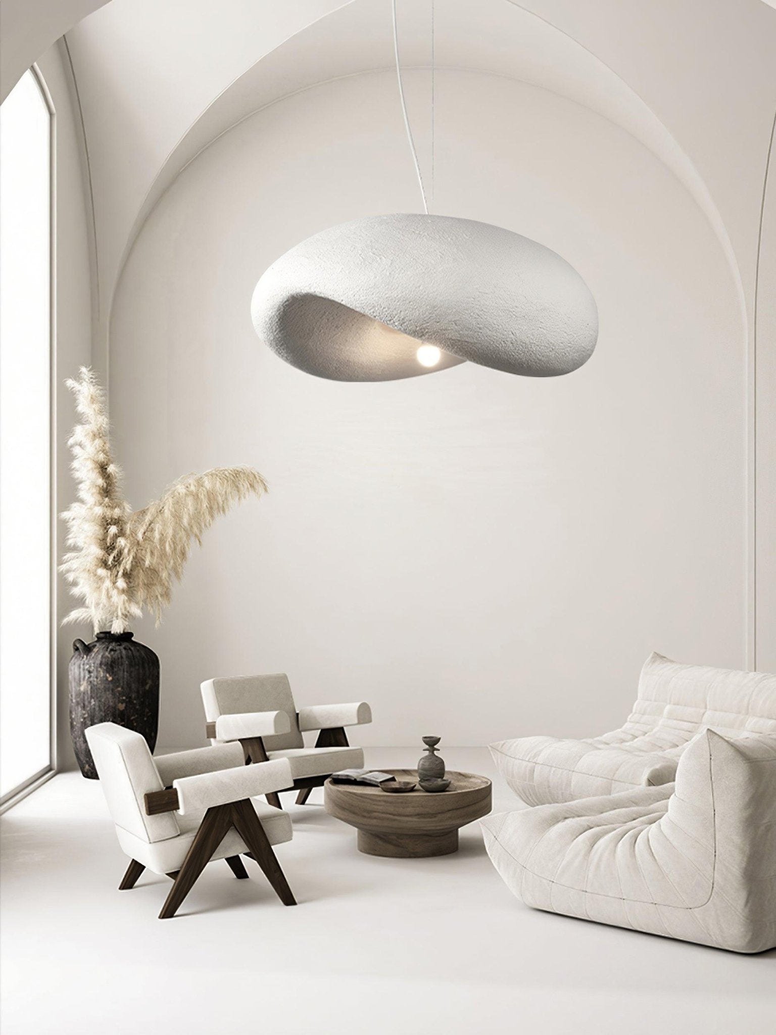 Asora Wabi-Sabi Pendant Lamp-Neutral Decor