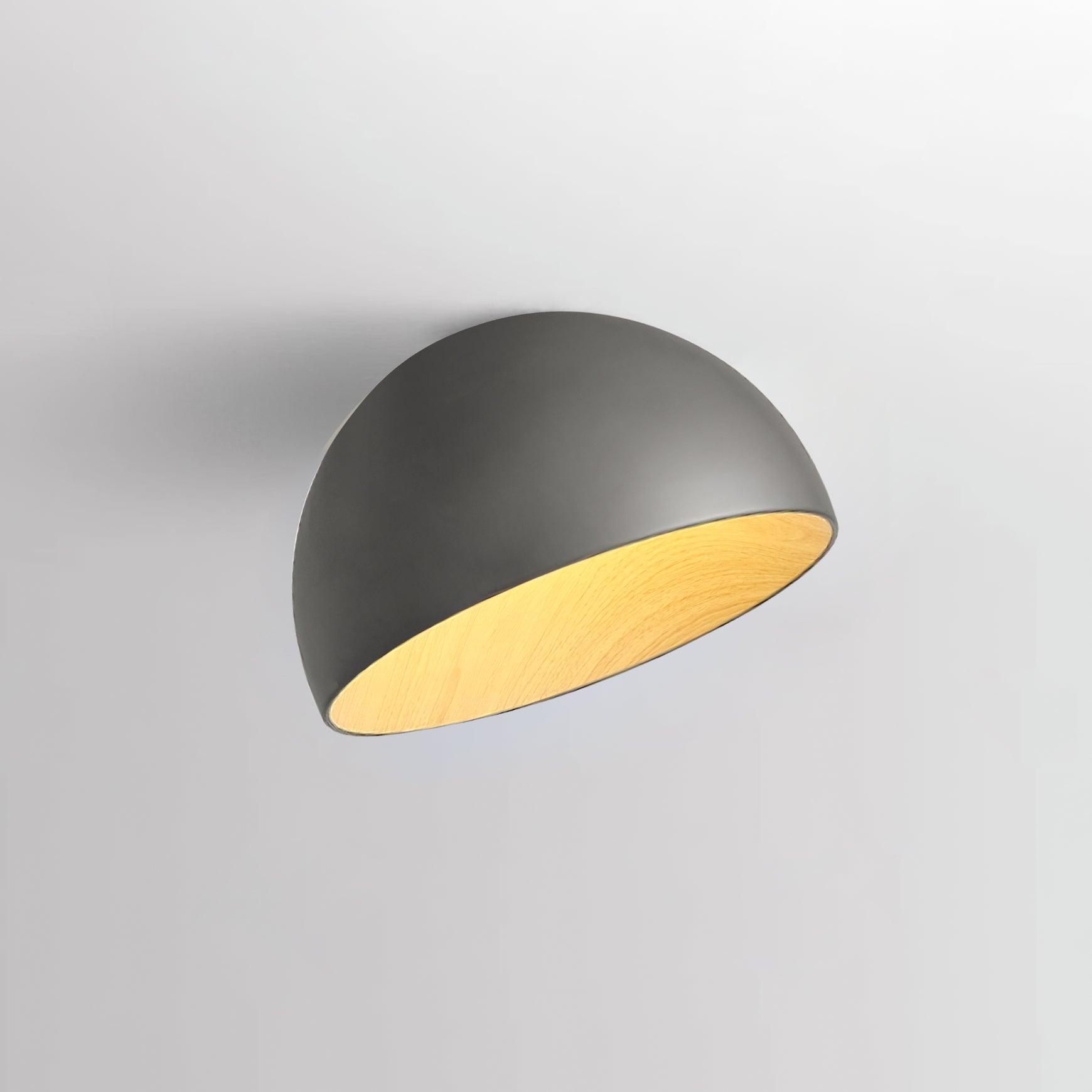 Ceiling Lamp Dome Wood Interior Warm