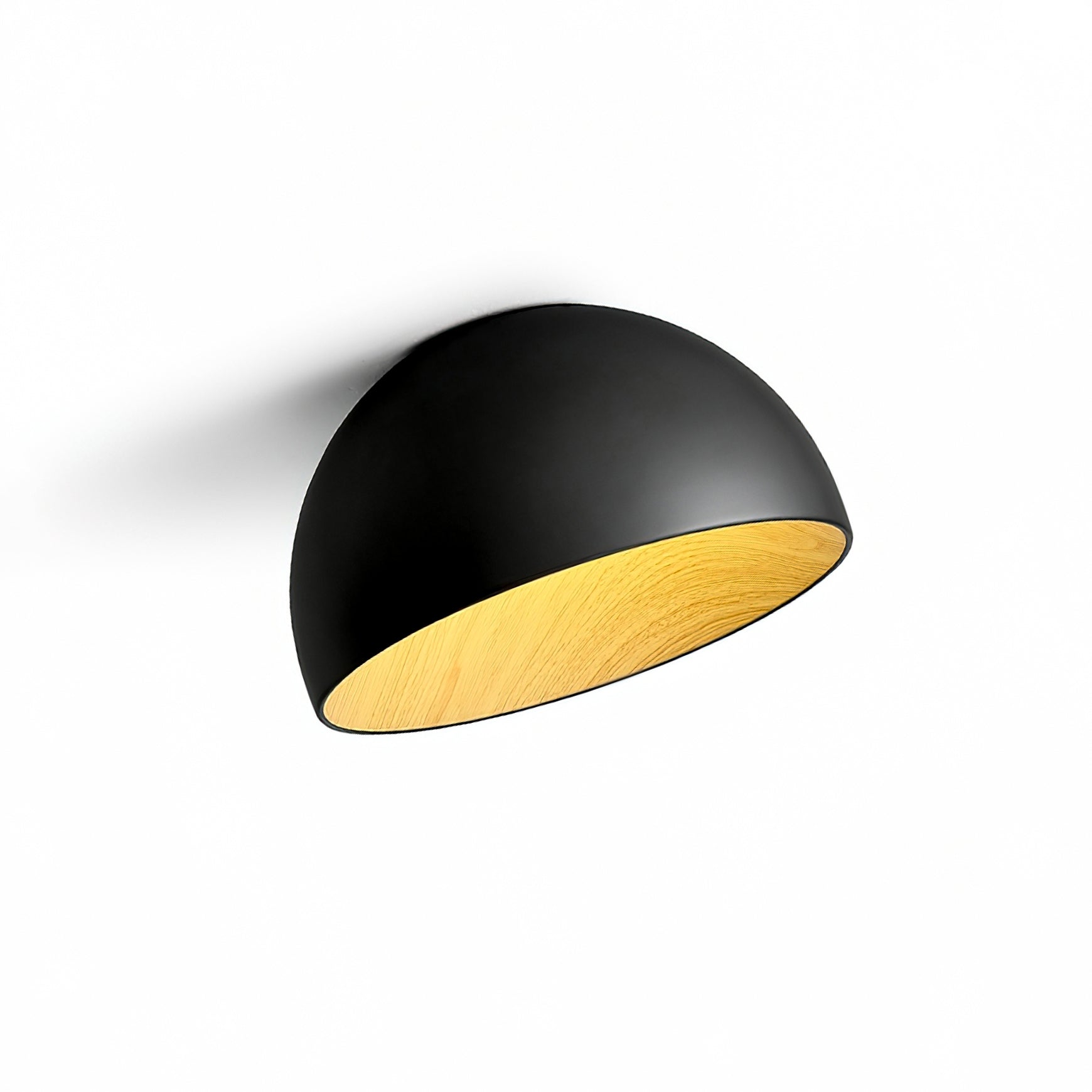 Ceiling Lamp Dome Wood Interior Warm