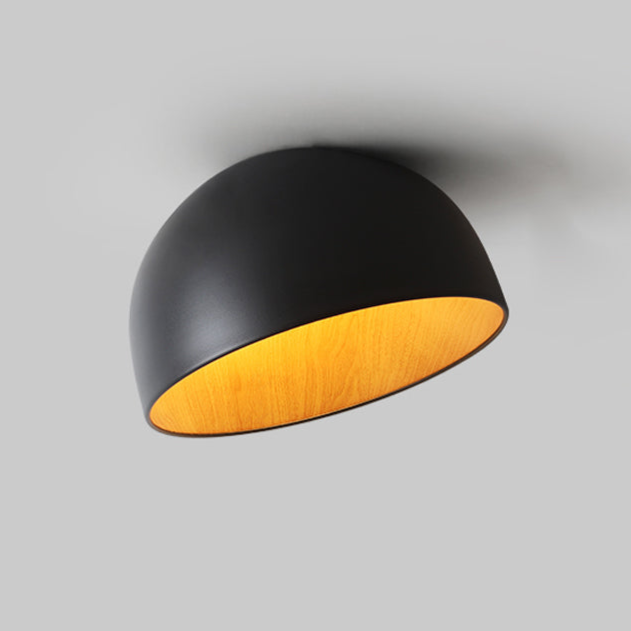 Coda Ceiling Lamp Dome Wood Minimalist-Neutral Decor