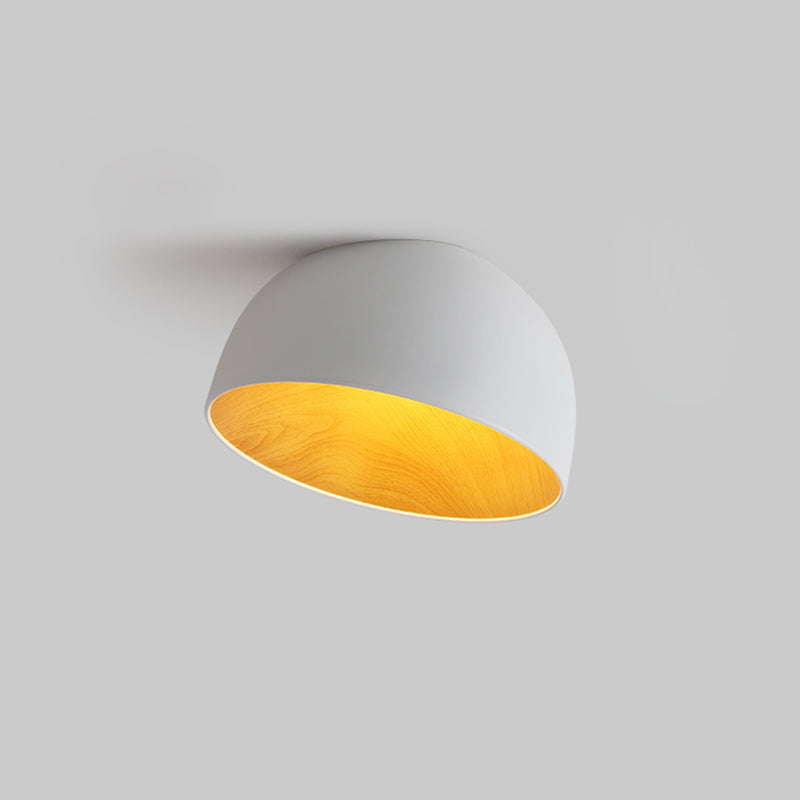 Coda Ceiling Lamp Dome Wood Minimalist-Neutral Decor