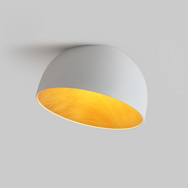 Coda Ceiling Lamp Dome Wood Minimalist-Neutral Decor