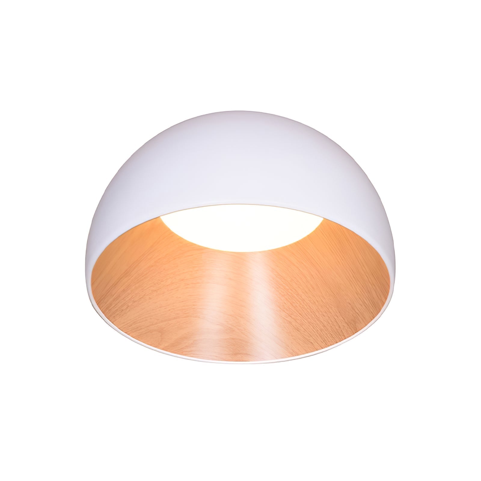 Coda Ceiling Lamp Dome Wood Minimalist-Neutral Decor