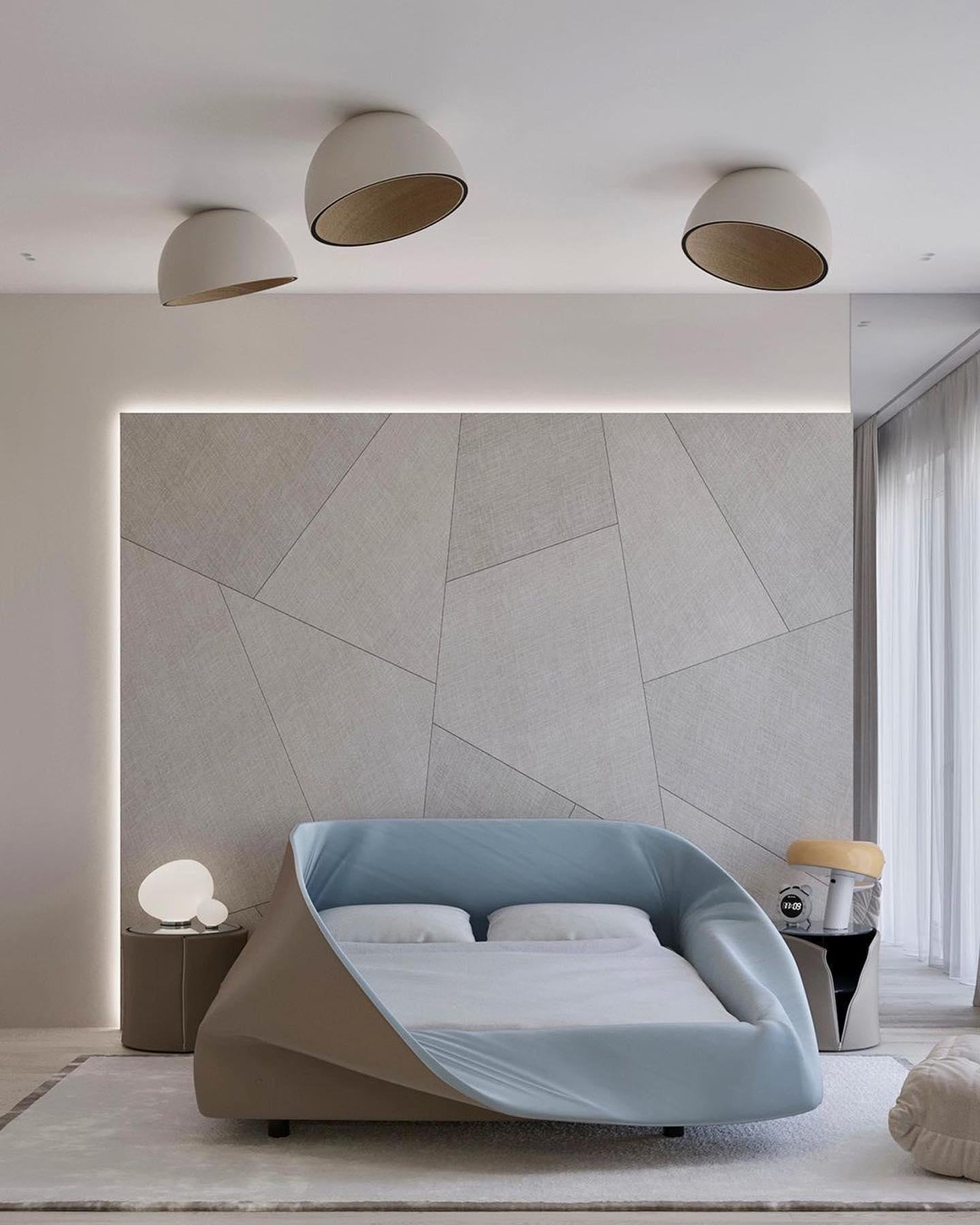Ceiling Lamp Dome Wood Interior Warm