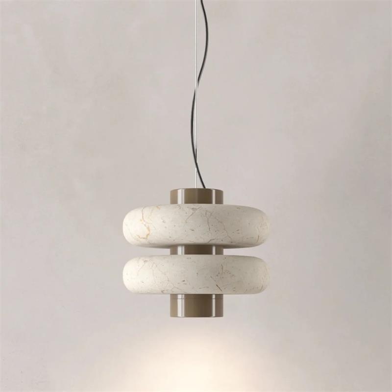 Dimensions diagram for the Duo Marble Pendant Lamp.