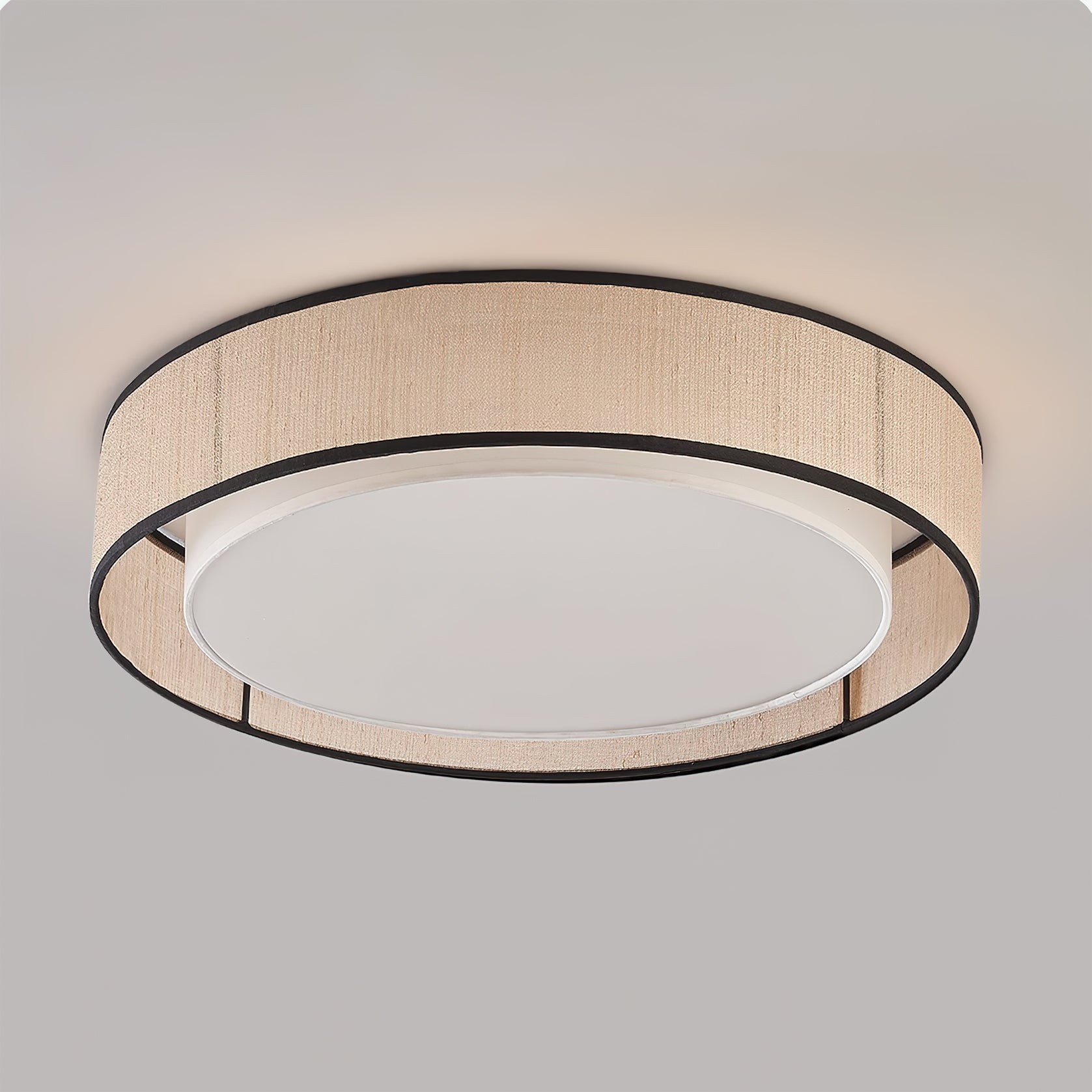The 40cm Duolla Ceiling Light, ideal for a small bedroom or closet.
