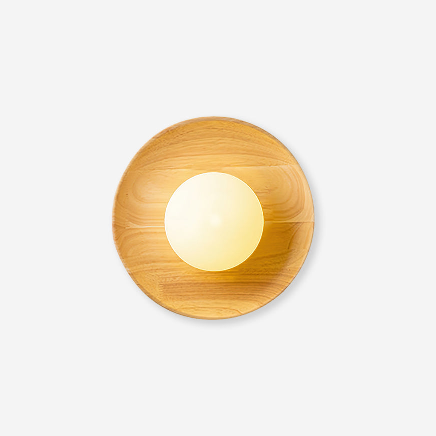 Runa Wooden Wall Lamp-Neutral Decor
