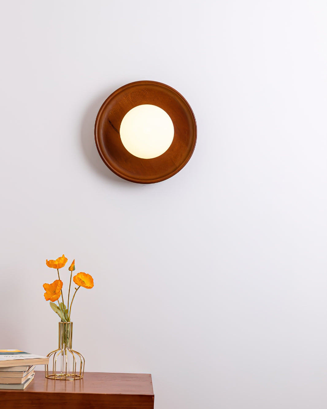Runa Wooden Wall Lamp-Neutral Decor