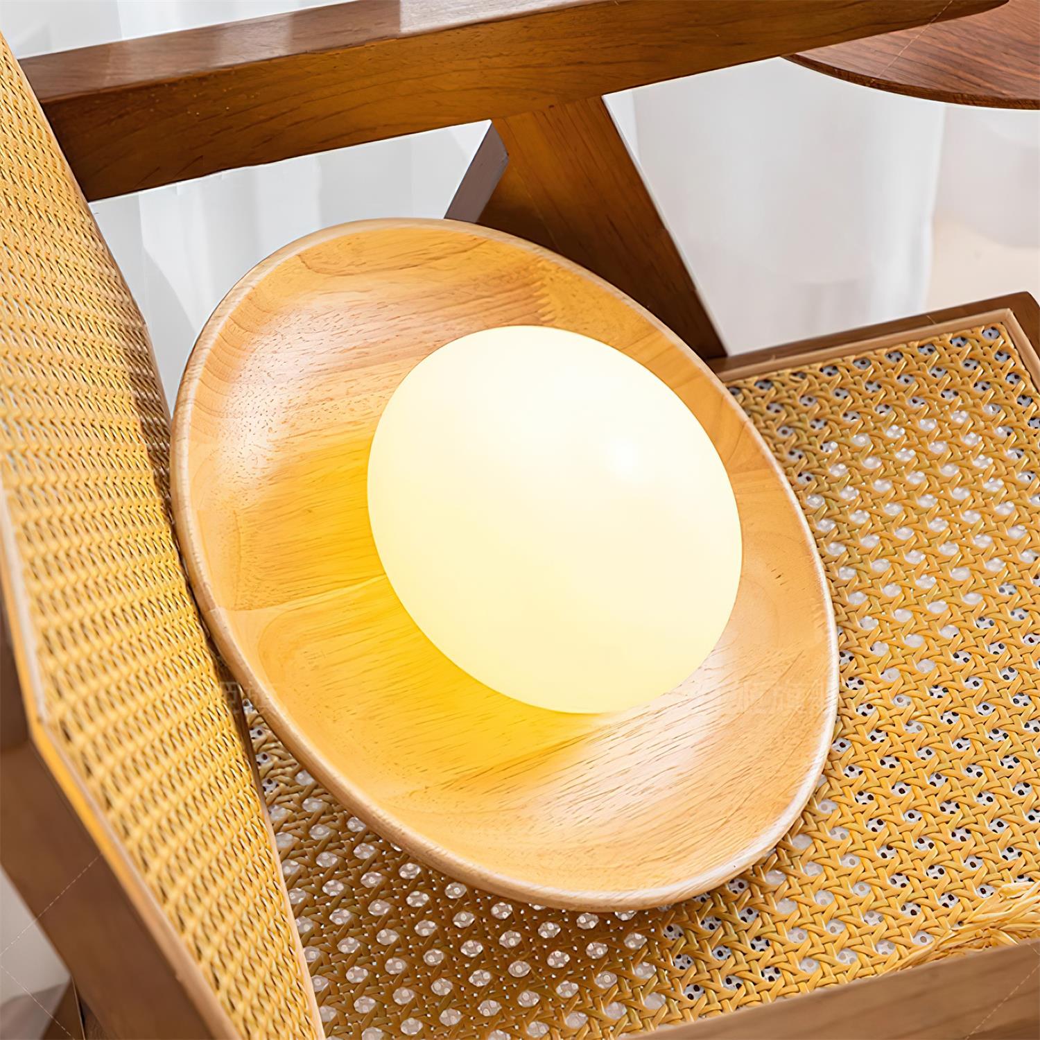 Runa Wooden Wall Lamp-Neutral Decor