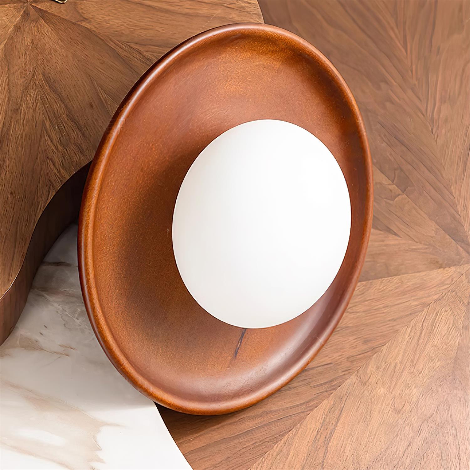 Runa Wooden Wall Lamp-Neutral Decor