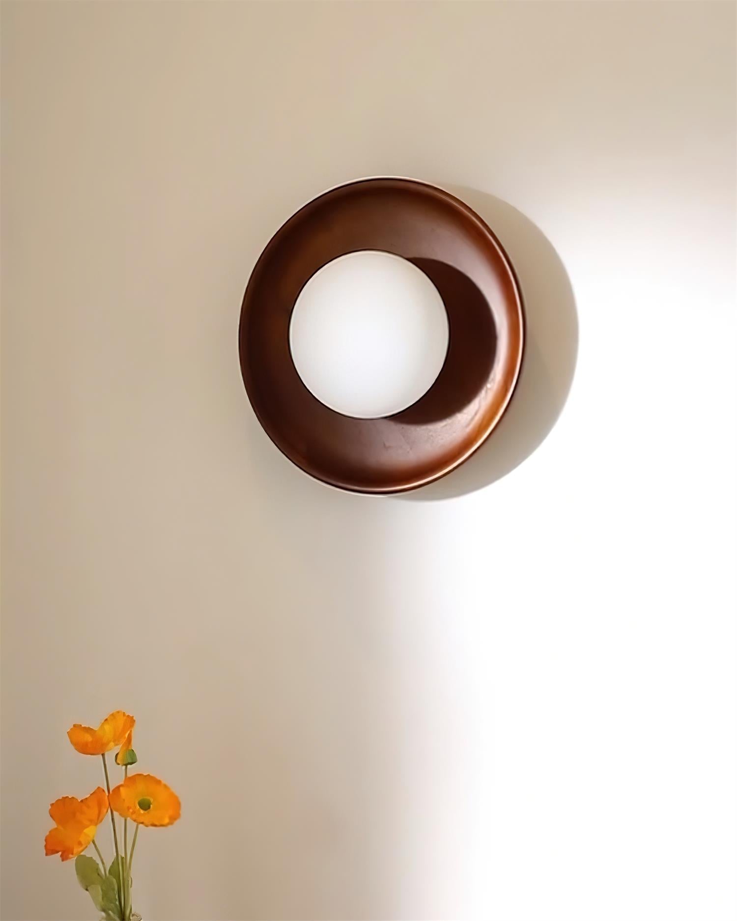 Runa Wooden Wall Lamp-Neutral Decor