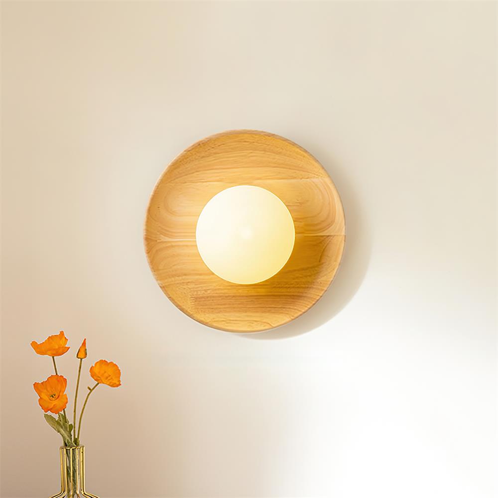Runa Wooden Wall Lamp-Neutral Decor
