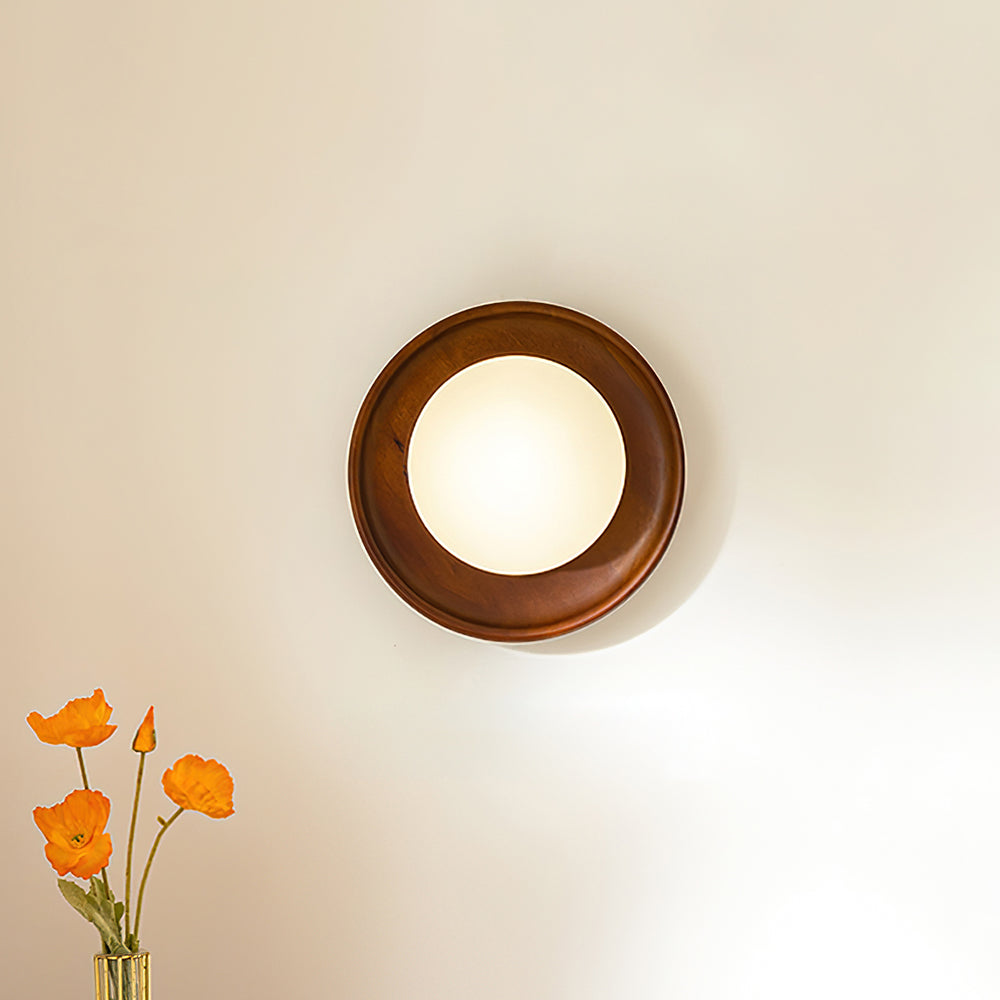 Runa Wooden Wall Lamp-Neutral Decor