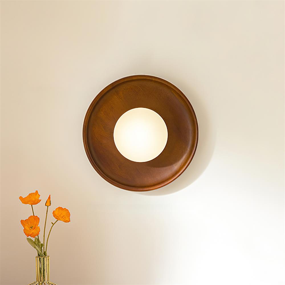 Runa Wooden Wall Lamp-Neutral Decor