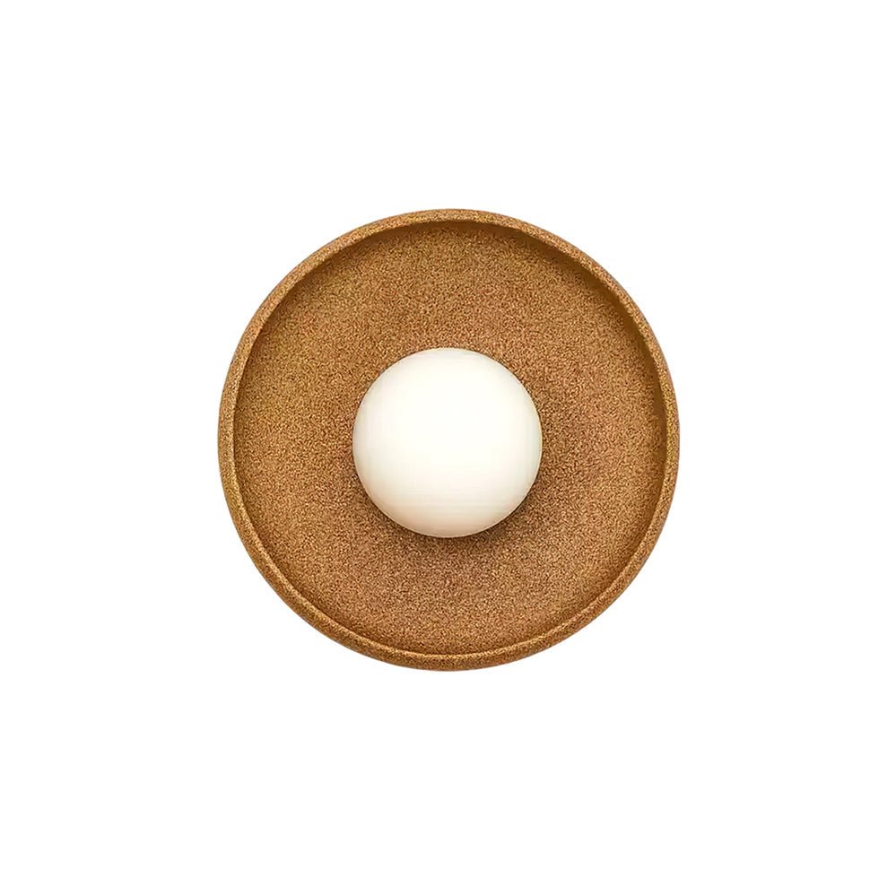 Civarir Modern Minimalist Round Glass Ceramic Wall Light-Neutral Decor