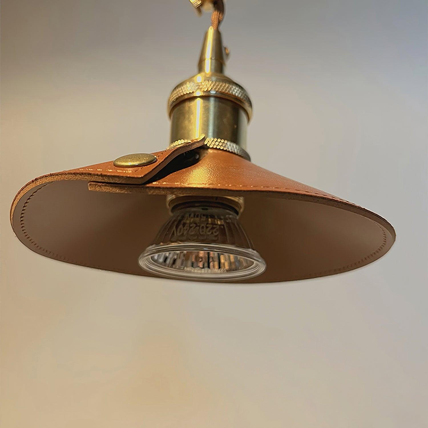 Cadorir Industrial Leather Desk Lamp-Neutral Decor
