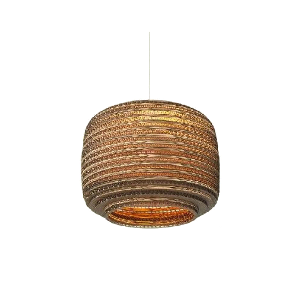 Muto Pastoral Silkworm Rustic Paper Pendant Light - Neutral Decor