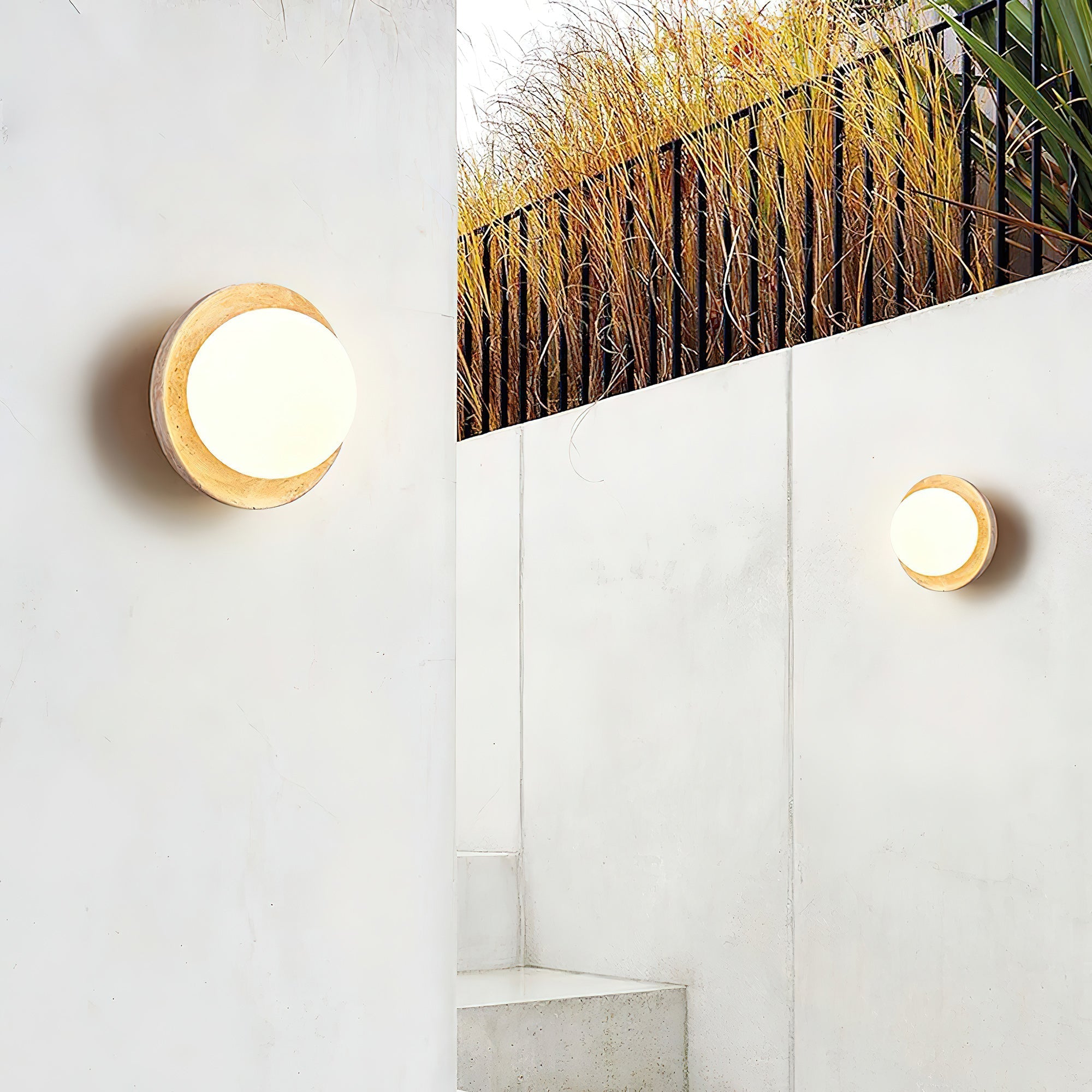 Mica Glass Wall Lamp