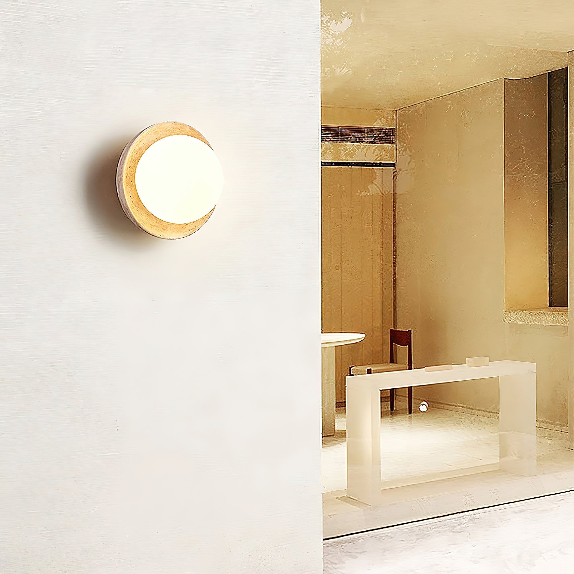 Mica Glass Wall Lamp