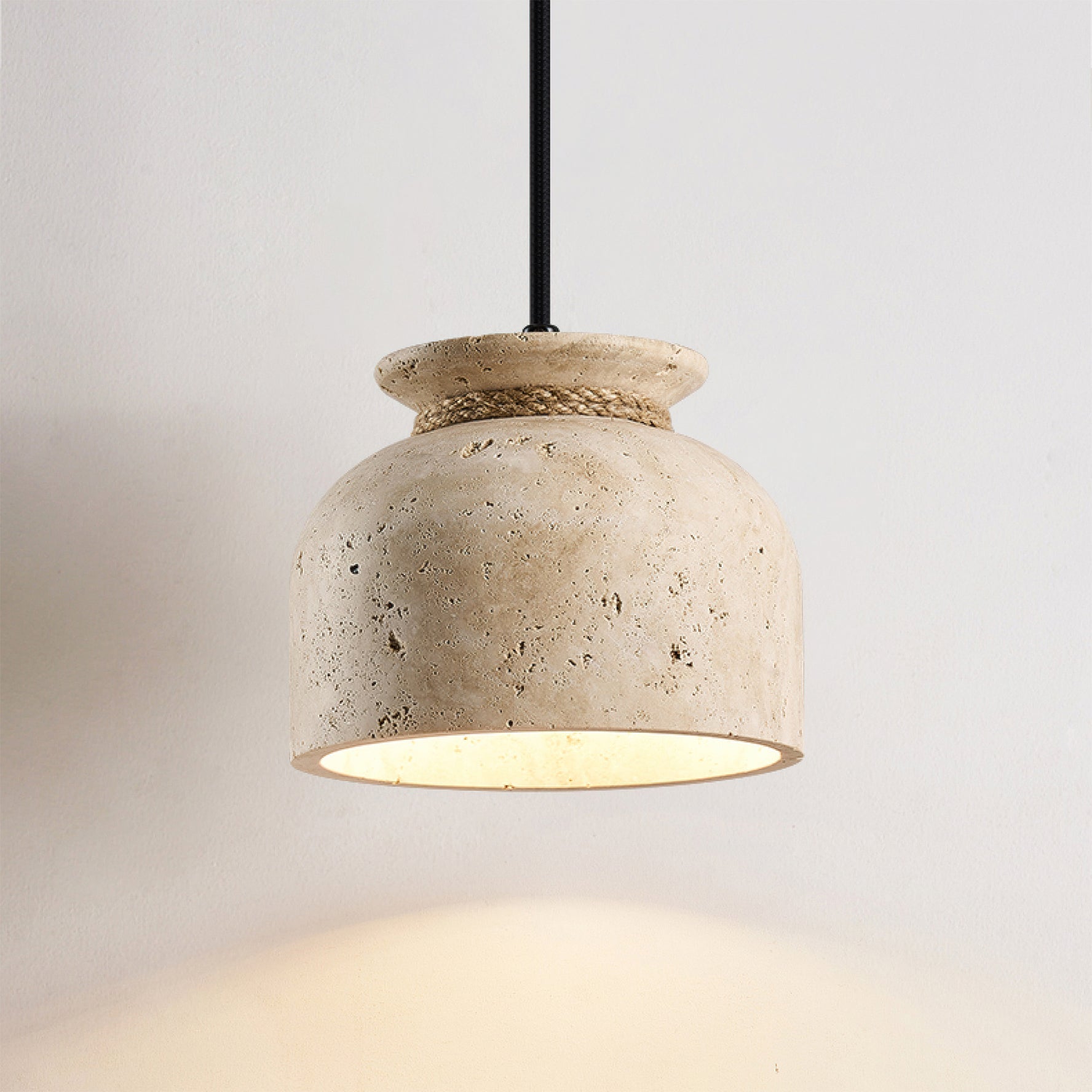 Three Easton Pendant Lamps, Model B, in a linear arrangement.