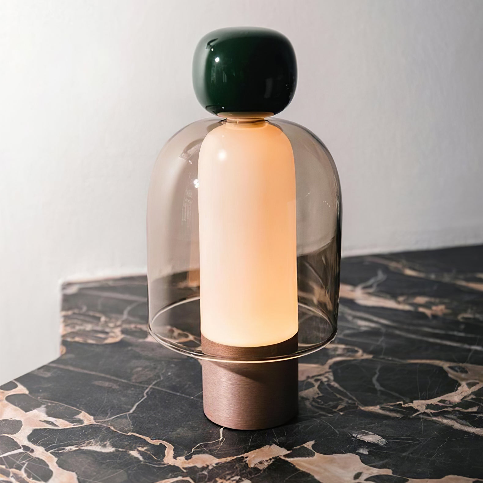 Nara Glass Artistic Table Lamp-Neutral Decor
