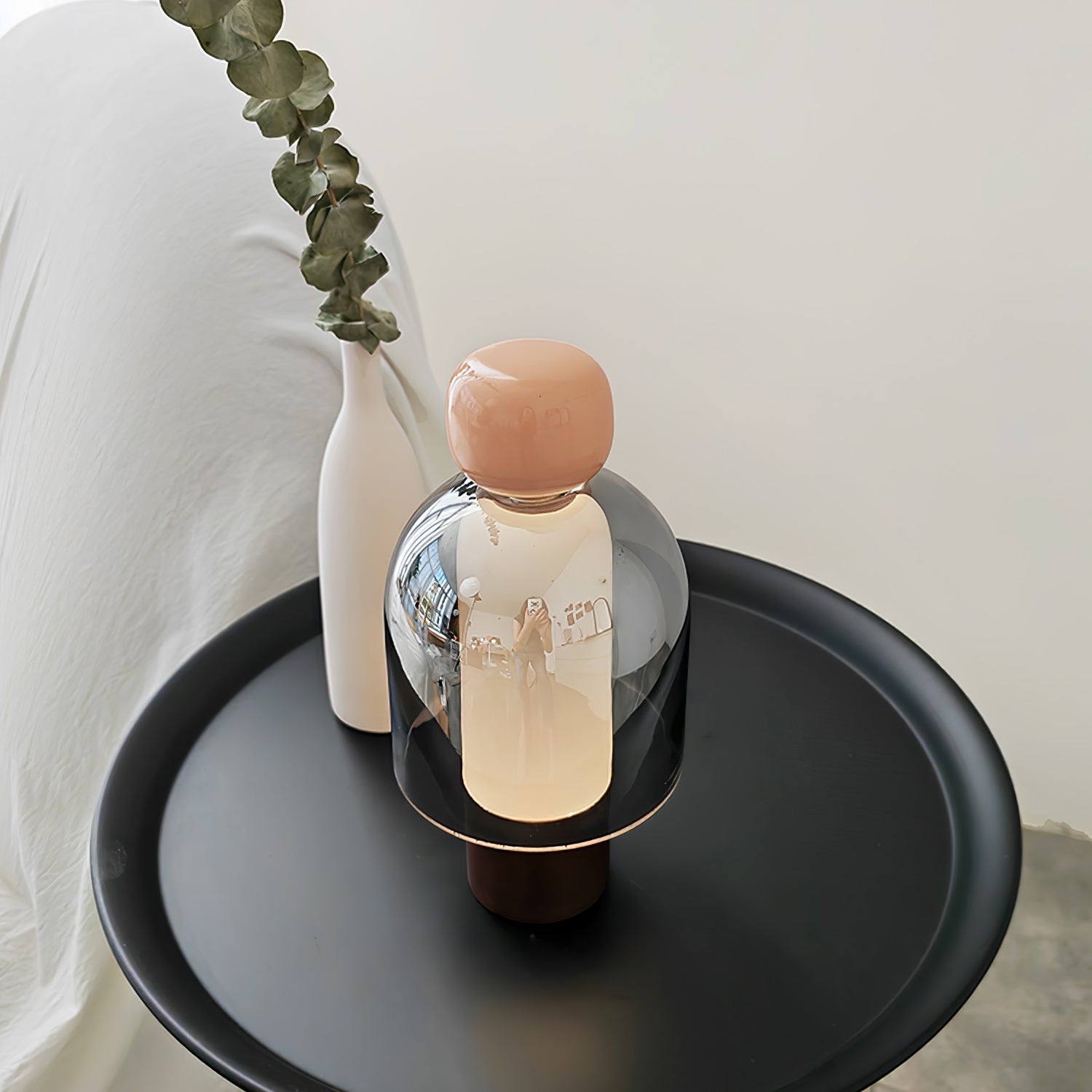Nara Glass Artistic Table Lamp-Neutral Decor