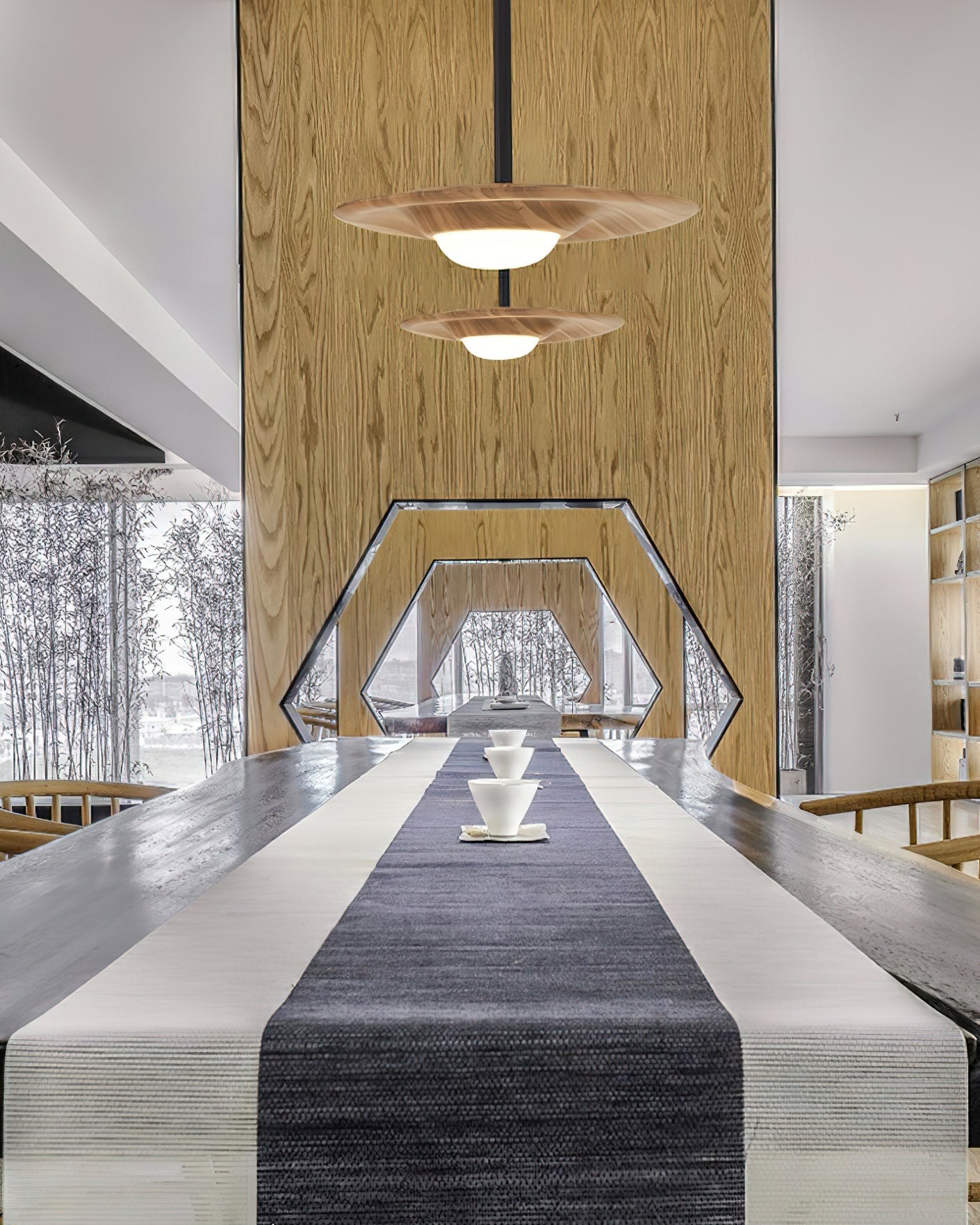 Cesilis Wood Pendant Light-Neutral Decor