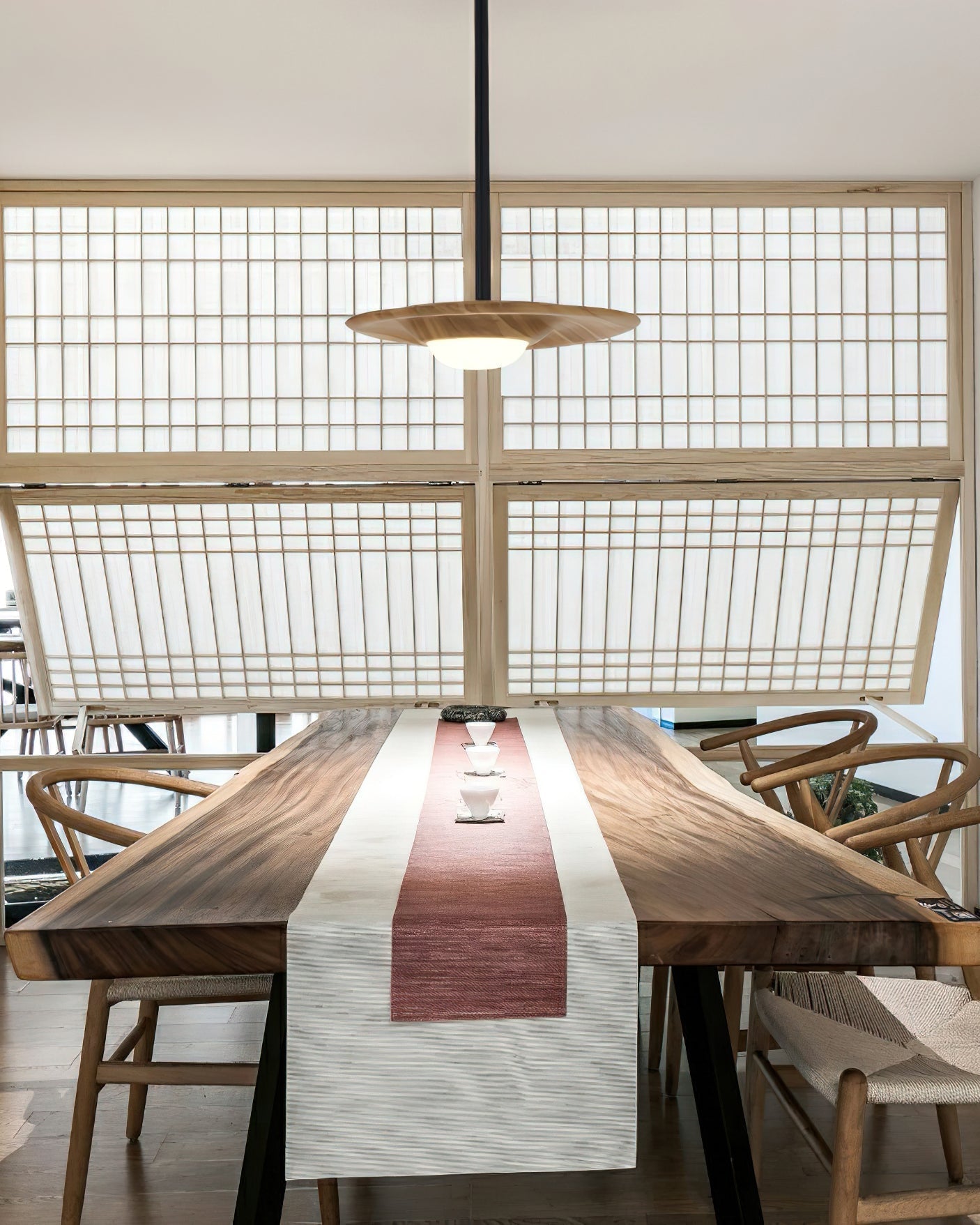 Cesilis Wood Pendant Light-Neutral Decor