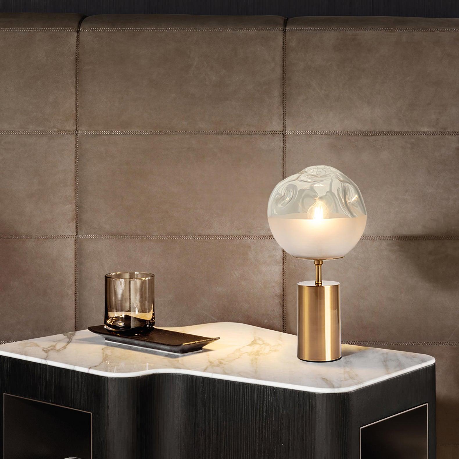 Aurea Classic Glass Table Lamp-Neutral Decor