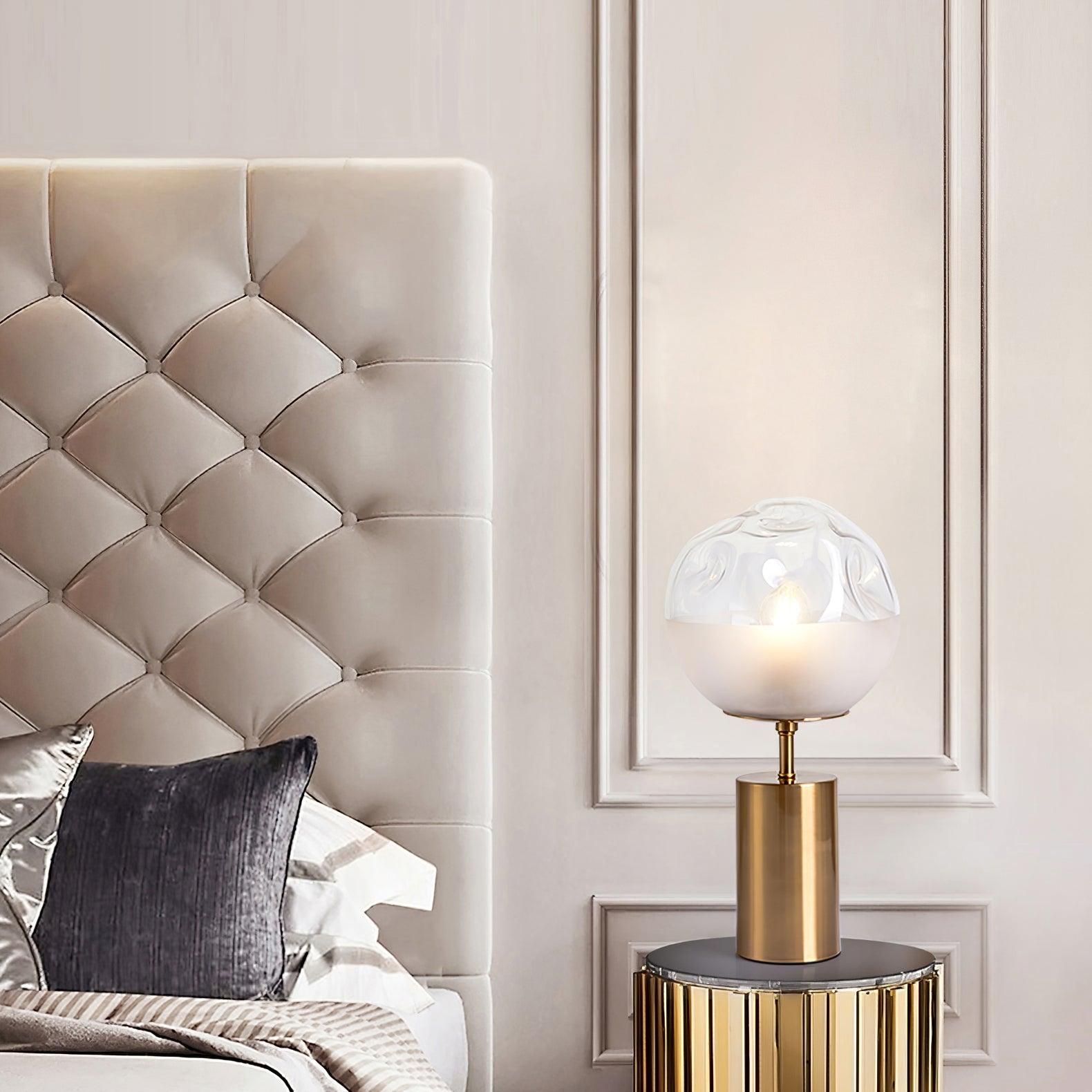 Aurea Classic Glass Table Lamp-Neutral Decor