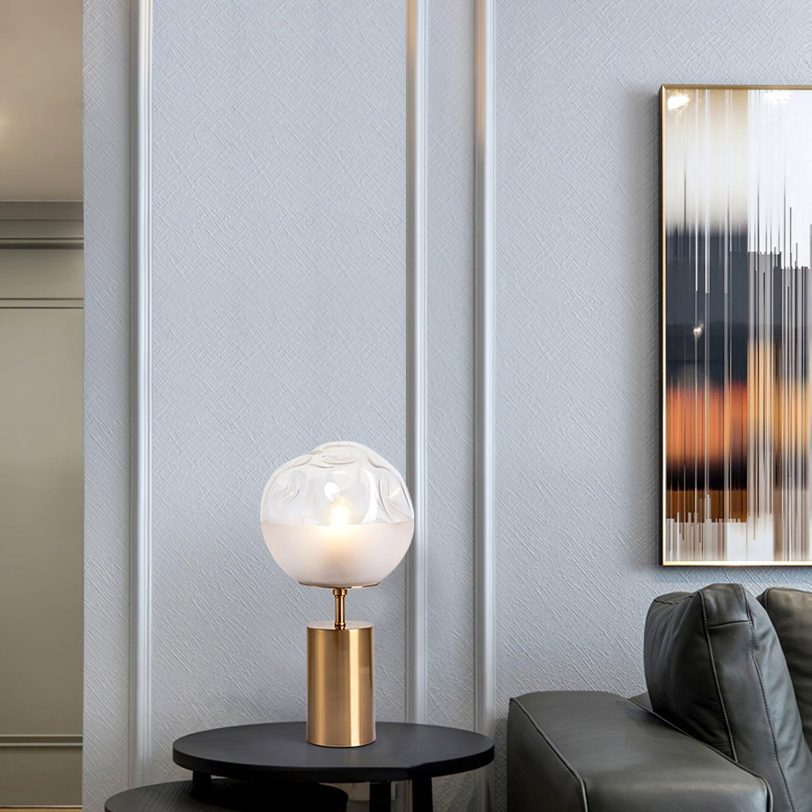 Aurea Classic Glass Table Lamp-Neutral Decor
