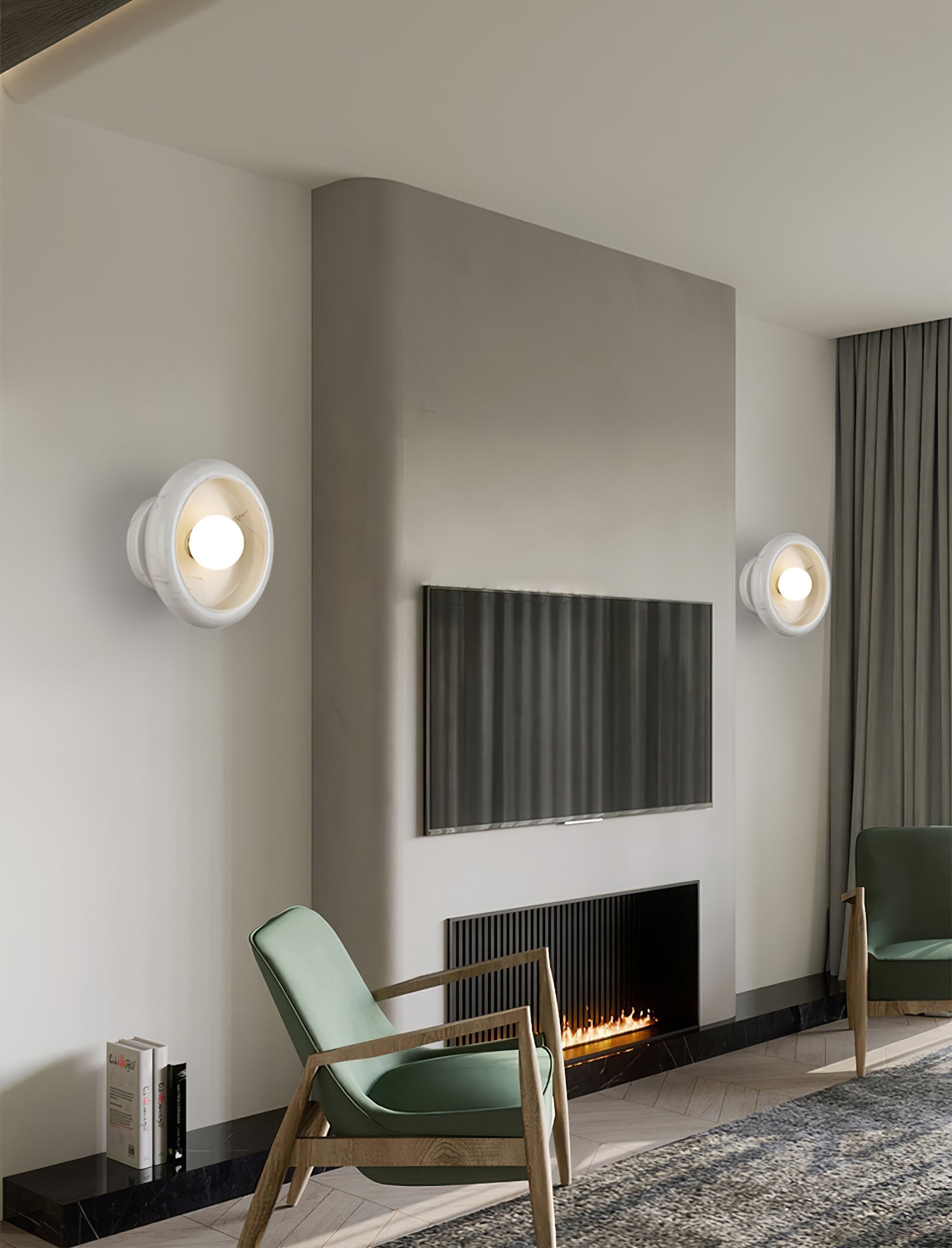 Molt Nordic Art Jade Marble Sconce Wall lamp-Neutral Decor