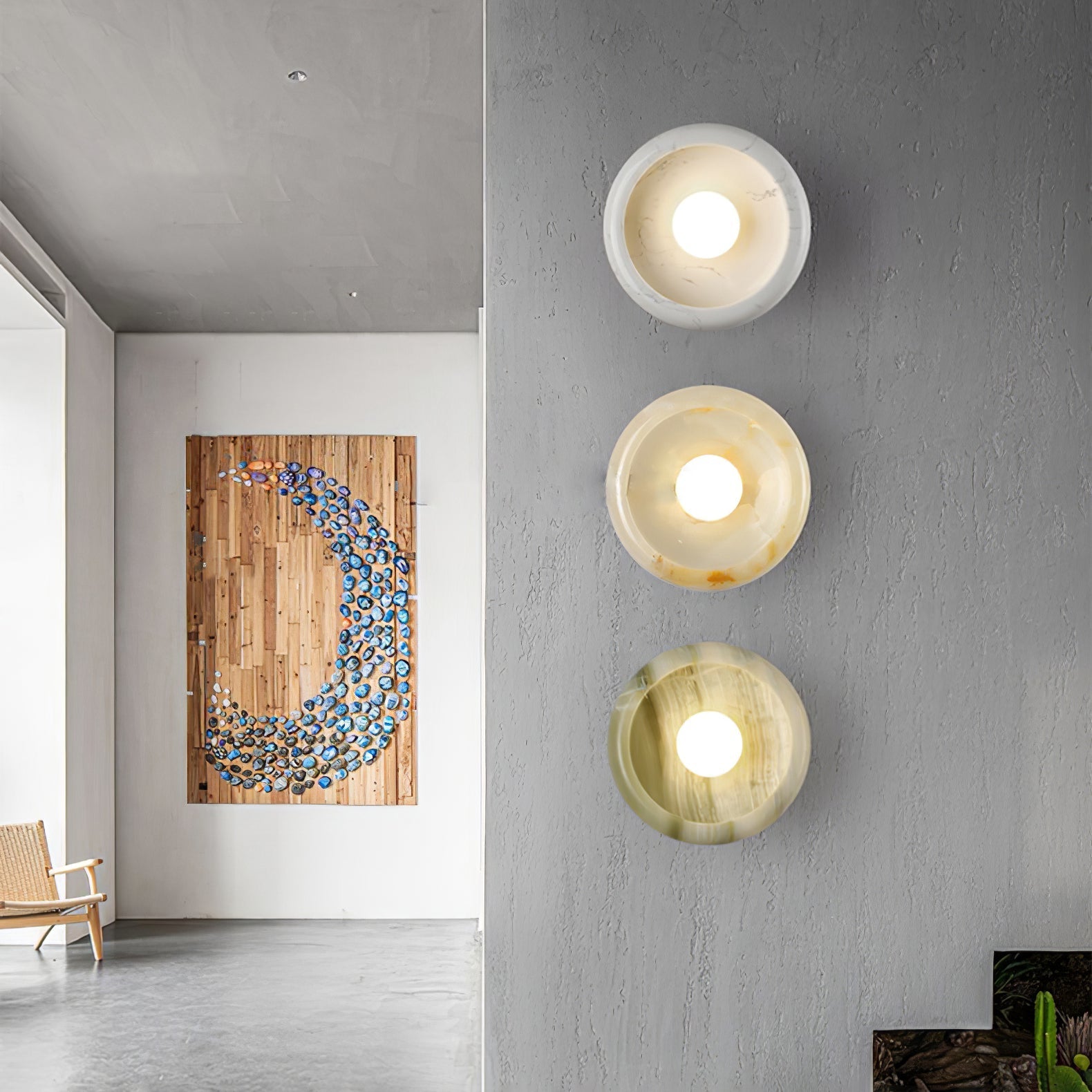 Molt Nordic Art Jade Marble Sconce Wall lamp-Neutral Decor
