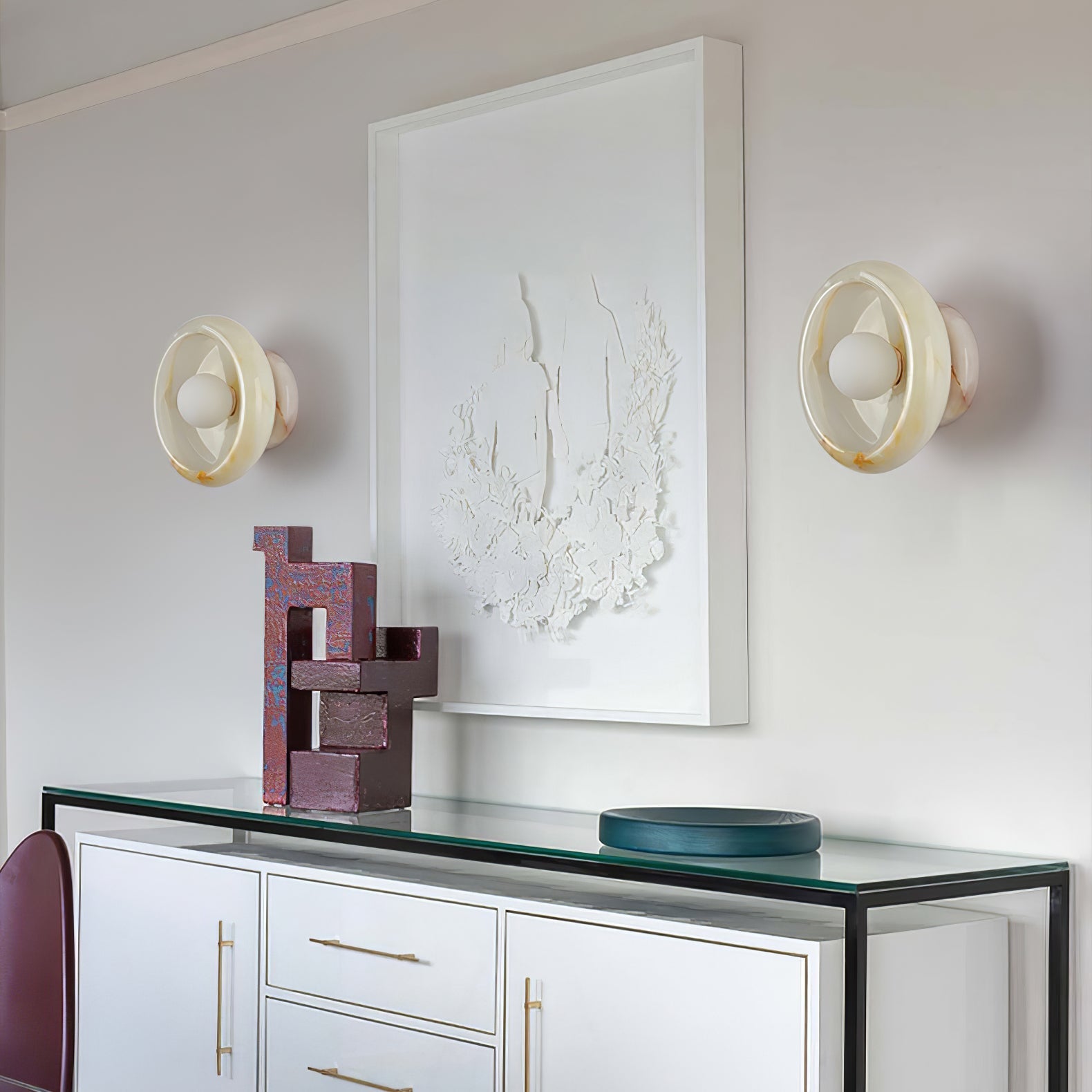 Molt Nordic Art Jade Marble Sconce Wall lamp-Neutral Decor