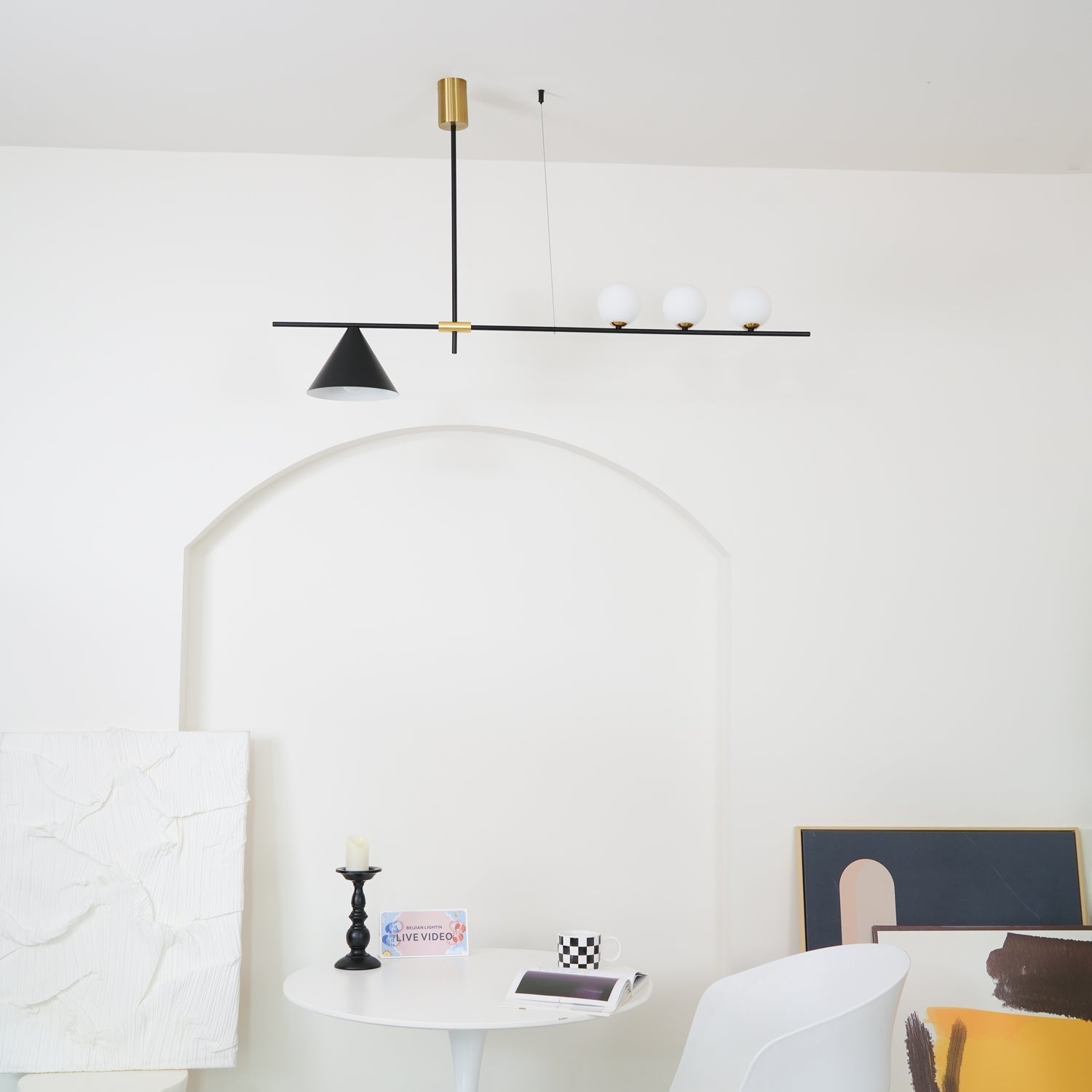 Tahls Contemporary Suspension Light-Neutral Decor