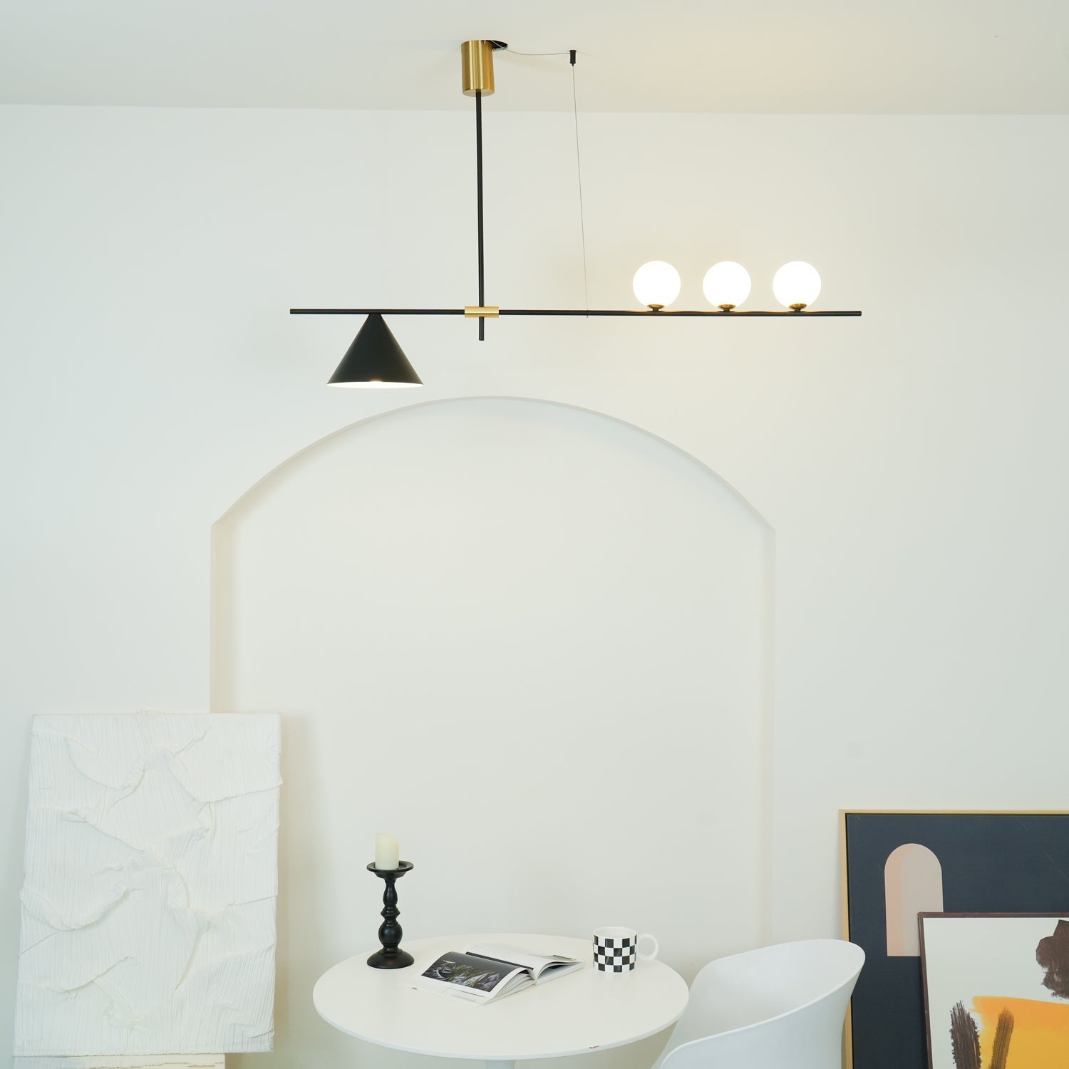 Tahls Contemporary Suspension Light-Neutral Decor